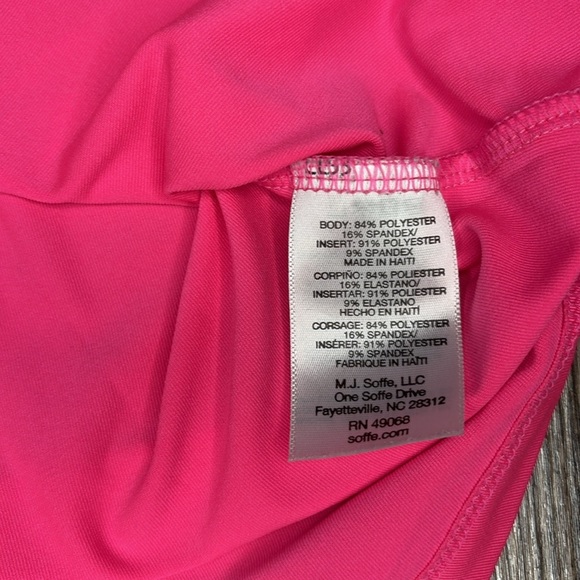 Girls Sophee brand Pink and Black Athletic Tank Top size small - Picture 4 of 5